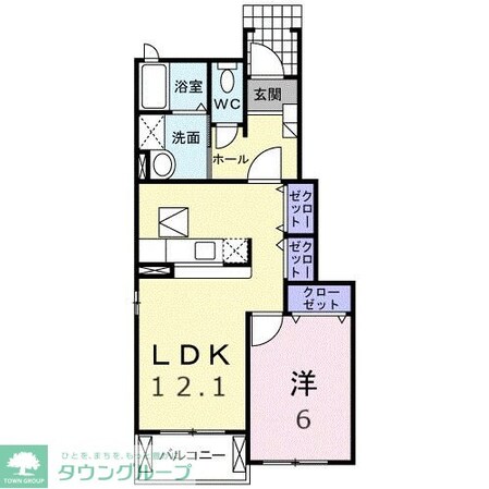 ひまわり Bの物件間取画像